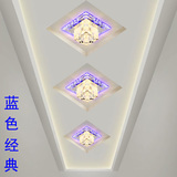 客厅正方形水晶射灯过道灯走廊灯玄关灯门厅阳台走道灯吸顶灯筒灯