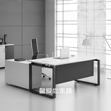 办公家具 上海办公桌 简约时尚老板桌 主管桌 经理桌 黑白电脑桌