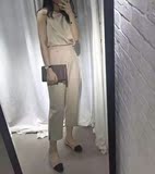 2016夏季新款韩国东大门正品SZE纯色修身气质西装连体裤女套装