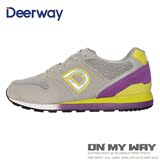 德尔惠Deerway女鞋正品2016运动生活系列新款系带复古运动跑步鞋