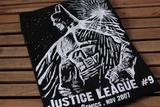 正义联盟蝙蝠侠剪影BATMAN漫画卡通欧码圆领短袖全棉男女黑T恤