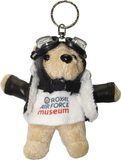 英国旅游纪念品 英国皇家空军博物馆 泰迪小熊飞行员 钥匙圈