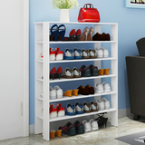 多层大容量小空间走廊开放式收纳鞋柜深色宜家实用架子特价组合高