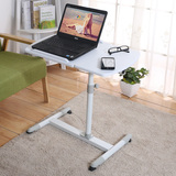 懒人笔记本电脑桌 床边电脑桌带轮移动 桌面/高度可调简约置地桌