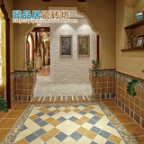 卫生间仿古砖 五彩岩瓷砖地中海田园复古地砖厨房浴室墙砖150