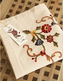 外贸原单 出口欧州 棉麻绣花布艺桌布 餐桌台布盖布多尺寸
