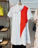 Bird Peace女装2016夏装新款A2FA6254081中长款衬衫式印花连衣裙