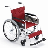 三贵MIKI便携手动老人轮椅车MPT-43L航太铝合金轻便折叠老年轮椅