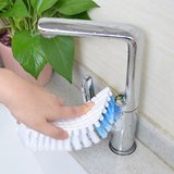 日本进口厨房卫浴软毛可弯曲清洁刷 瓷砖刷水龙头墙角刷子浴缸刷