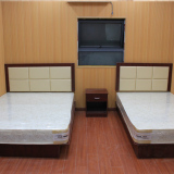 定制简约现代快捷酒店家具宾馆家具标间全套双人床单人床板式床
