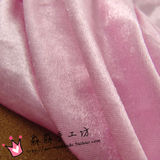服装批发布料 淡粉红色弹力柔软金丝绒 会议桌窗帘布背心加厚面料