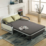 沙发床1.5多功能布艺拆洗1.8可折叠推拉两用1.2双人客厅铁艺沙发