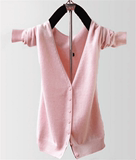 【天天特价】夏季薄羊绒针织开衫女小外套韩版修身百搭防晒空调衫