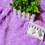 特价纯紫色 长毛毛绒布布料 地毯装饰 格子铺展示 婚庆背景绒毛布