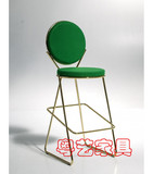 NEW STOOL创意个性金属吧椅前台高脚凳酒吧咖啡厅样板房设计师椅