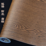 韩国家具纸门台桌书柜鞋柜衣柜自粘翻新贴仿木纹纸橱柜壁纸墙贴纸