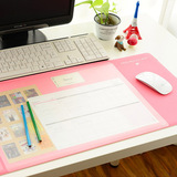 多功能超大电脑鼠标 写字垫办公桌垫 垫PVC防水加厚垫电脑键盘键
