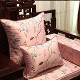 新中式古典绣花抱枕靠垫红木沙发靠垫欧式床头软包靠枕大含芯定制