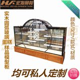 实木蛋糕模型柜样品展示柜陈列柜子玻璃展柜定做面包柜台边柜货架