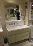 落地整体浴室柜组合微晶石台盆欧式橡木洗脸盆1.2米双盆带搓板