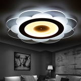 创意圆形led卧室吸顶灯现代简约客厅灯玫瑰花瓣书房餐厅超薄灯具