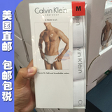 美国直邮 包邮Calvin Klein CK男士logo舒适纯棉 三角内裤 3条装