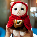 日本choo choo cat仿真小猫咪猫公仔毛绒玩具女生礼物可爱猫娃娃
