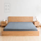 简约宜家全实木榻榻米床北欧日式橡木床卧室实木家具1.51.8可定制