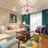 时尚简约客厅茶几地毯卧室床边满铺大地毯欧式宜家样板间地毯定制