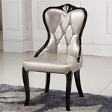 高致欧式餐椅现代皮椅简约软包餐椅餐厅椅子酒店家用实木餐椅Y05