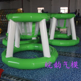 充气水上篮球框 排球网水上投篮水上充气玩具趣味运动会游乐产品