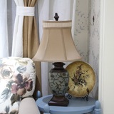 美式复古古典乡村东南亚客厅书房卧室床头花瓶雕刻装饰中式台灯