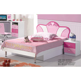 特价儿童床板式储物抽屉高箱床粉色女孩套房多功能组合1.2/1.5米