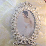 结婚礼物欧式相框摆台6寸创意婚纱相架白色画框定制组合批发高档