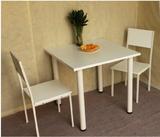 简易钢木餐桌椅2人座 餐桌椅组合 特价餐桌情侣2人座 可定制