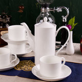 唐山骨瓷咖啡具茶壶套装茶杯咖啡杯咖啡壶一柯特价茶具咖啡具