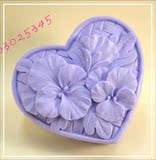 diy手工皂模具香皂肥皂 冷制皂 母乳皂 模具硅胶模具包邮心形花朵