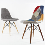 创意设计家具伊姆斯椅子 软包休闲简约现代餐椅 办公书房职员椅