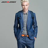 Jack Jones杰克琼斯纯棉男士商务修身西装外套E|215172001