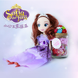 戴皇冠索菲亚公主迪斯尼芭比娃娃儿童过家家生日礼物奖励小玩具