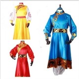 新款少数民族男童表演服儿童成人蒙族舞蹈服藏族蒙古舞服装演出服