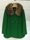 唯影秋冬新款W542D81558专柜正品貉子毛羊毛羊绒女大衣双排扣外套