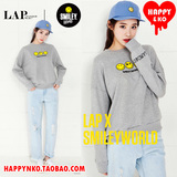 韩国代购正品LAP X smileyWorld 16春 笑脸 女装休闲可爱卫衣