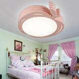创意卡通温馨护眼粉色儿童房LED吸顶灯男女孩简约现代遥控卧室灯