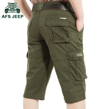 战地吉普AFS JEEP短裤男士休闲5分裤夏季工装裤大码中裤纯棉裤子