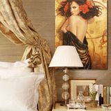 现代家居简约无框装饰画玄关卧室床头背景墙壁单幅挂画欧式油画