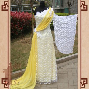 欢天喜地<em>七仙女</em>黄儿古装/仙女<em>天庭</em>装/舞蹈服装