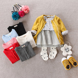 男女宝宝毛衣外套纯棉毛线衣婴儿针织开衫外套0-3岁韩版童装外套