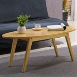 创意小圆桌纯实木圆形简易小户型松木茶几 客厅简约实木小茶几