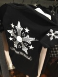 现货 东京蛋蛋日本代购 克罗心Chrome hearts 星星短袖T恤 美国制